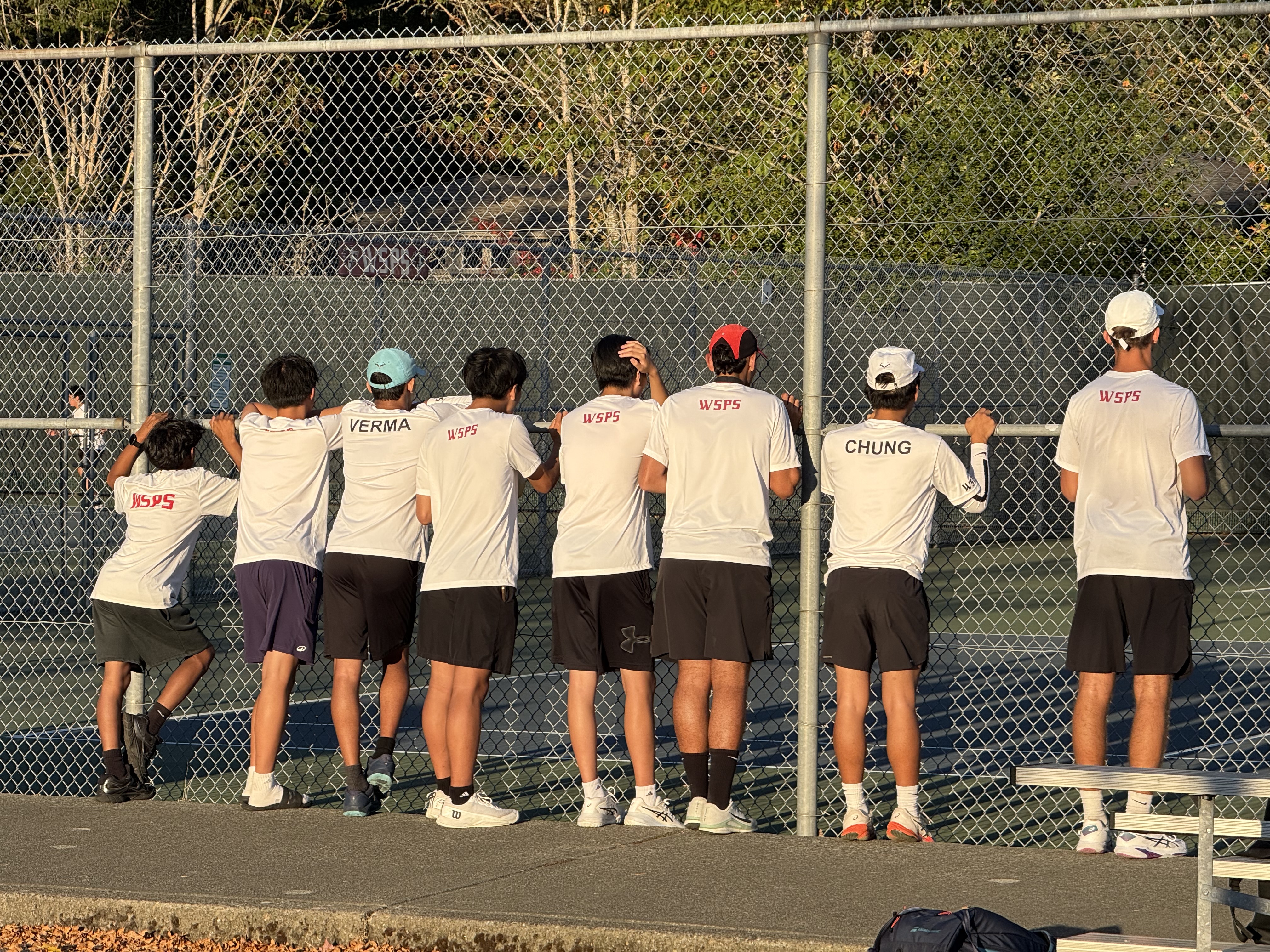 Eastlake Boys Tennis supporters cheering for the team